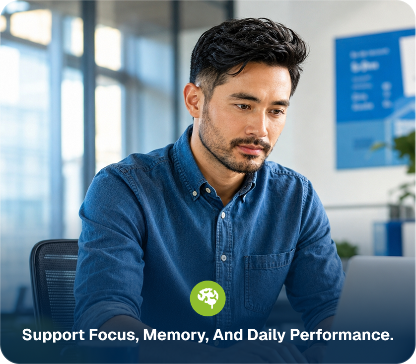 Support focus, memory, and daily performance.