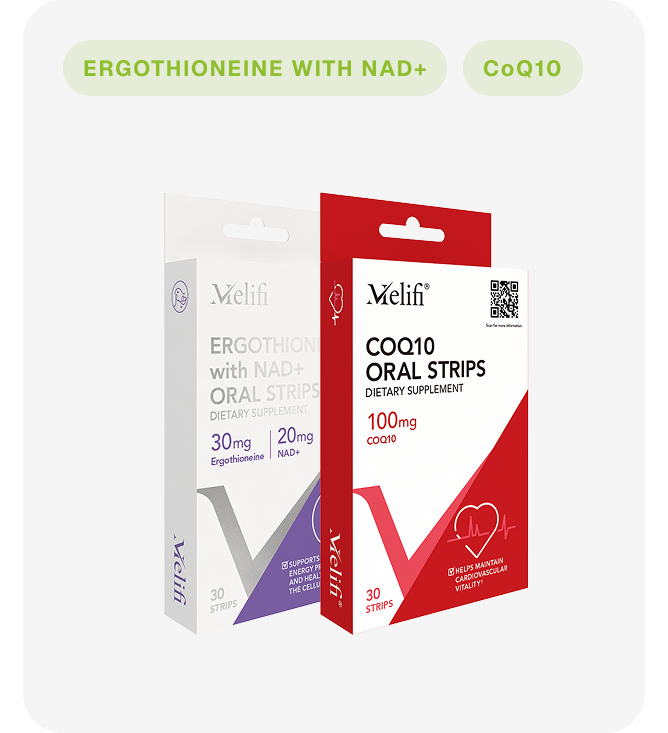 Ergothioneine with NAD+ + CoQ10