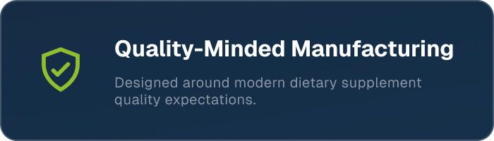 Quality-minded manufacturing