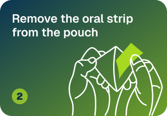 Remove the oral strip